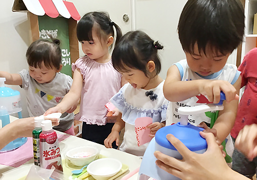 立川 保育園 ベネチアンベイビー 8月の様子